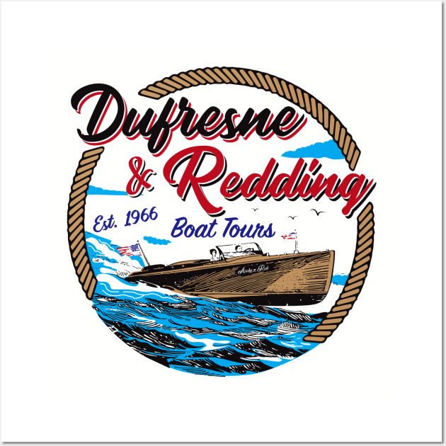 Dufresne & Redding Classic Boat Tours Color Souvenir Gift Wall Art by Alema Art